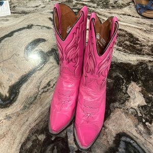 Dan Post Hot Pink Ladies Cowboy boots.